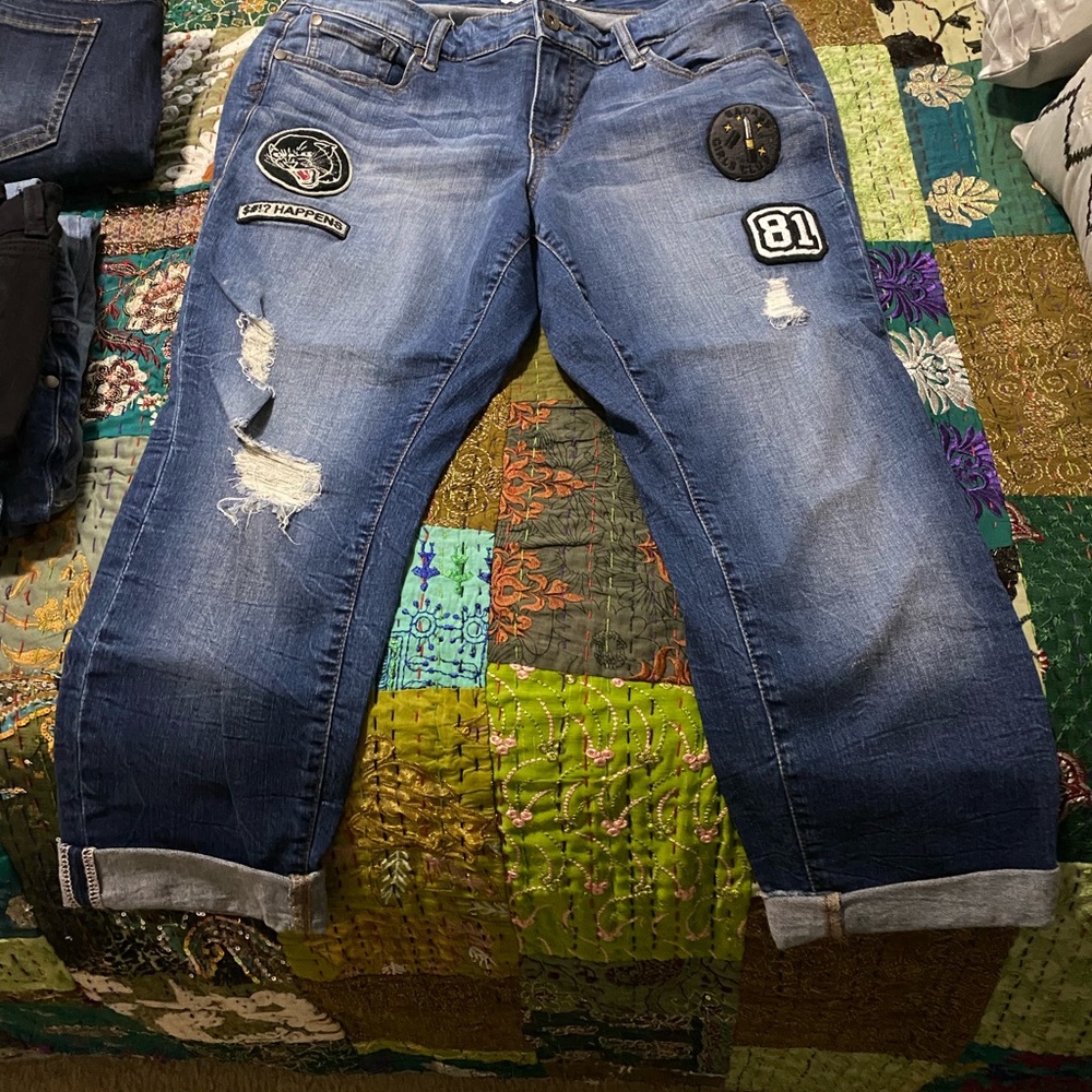 Torrid Boyfriend Cropped Jeans
